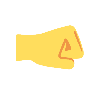 Image of hand in shape of rock