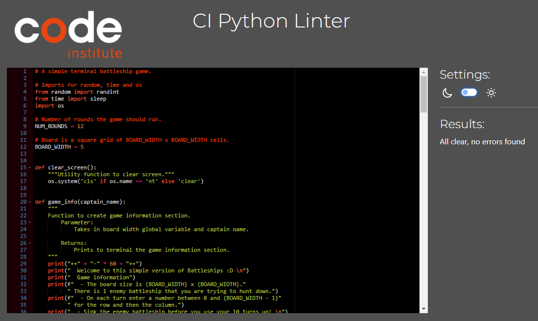 Python Validator