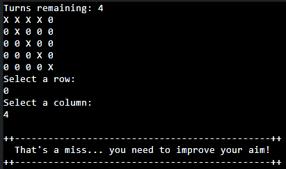 Miss output